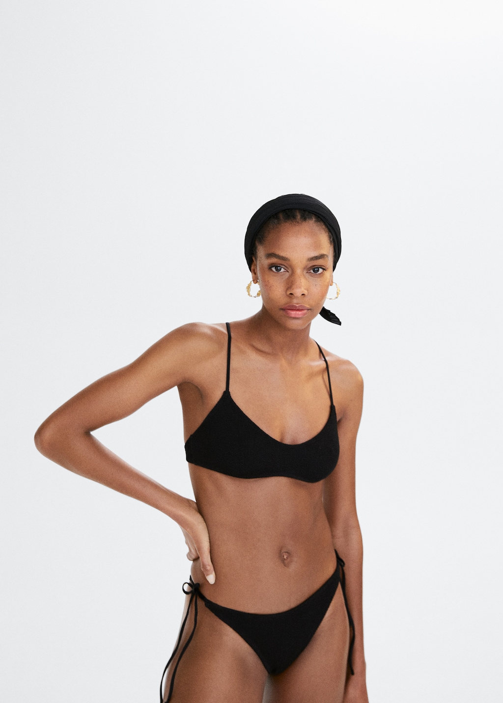 Wrap back bikini top - Medium plane