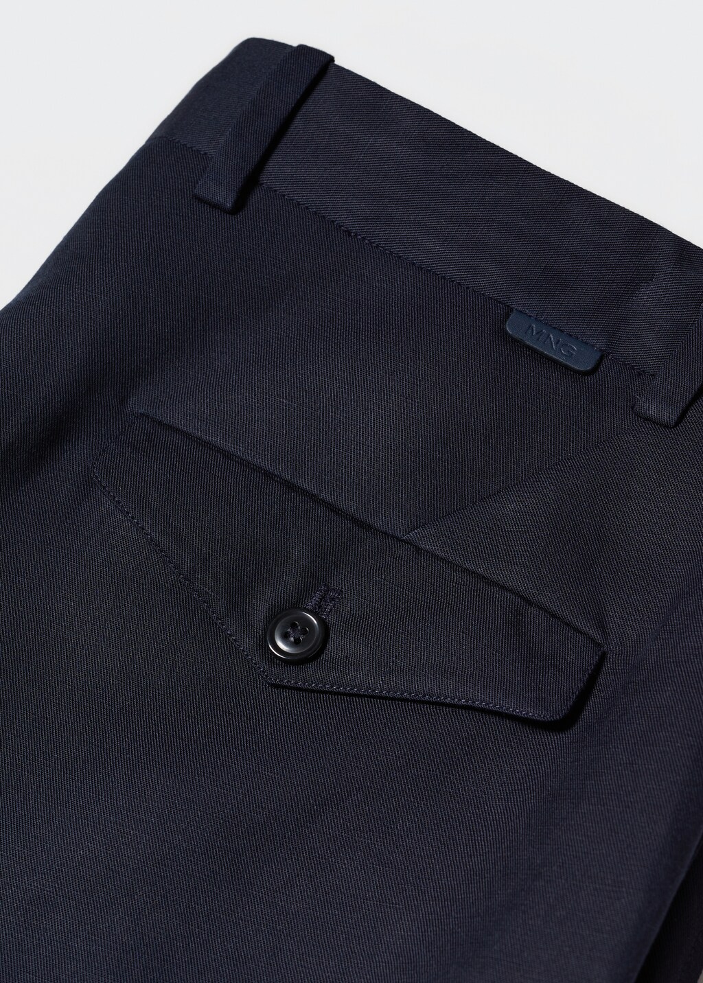 Slim-fit lyocell linen trousers - Details of the article 8