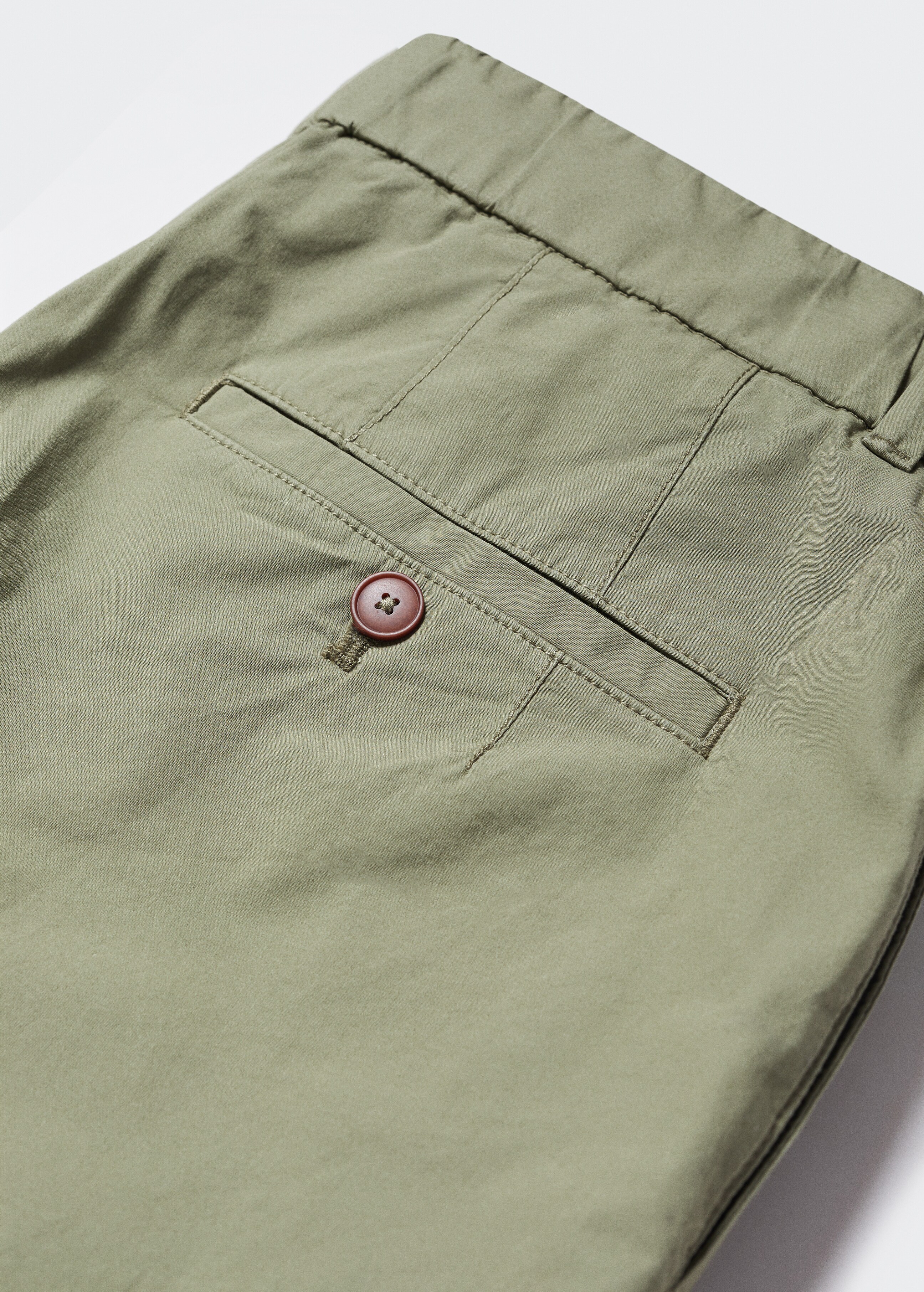 Slim-fit cotton trousers - Details of the article 8