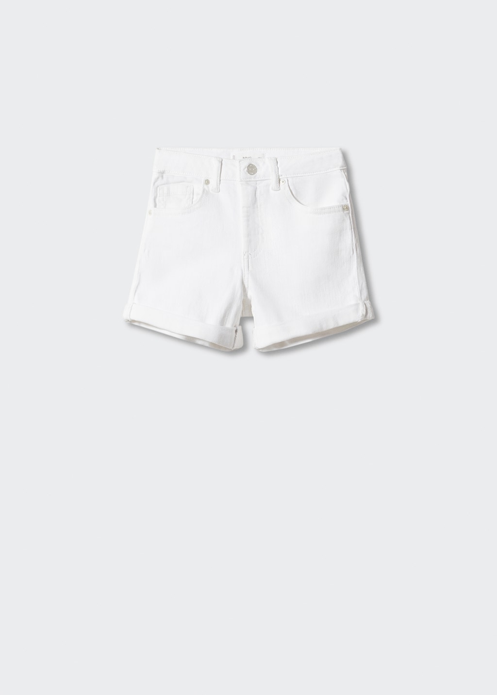 Rolled-up hem denim shorts - Article without model