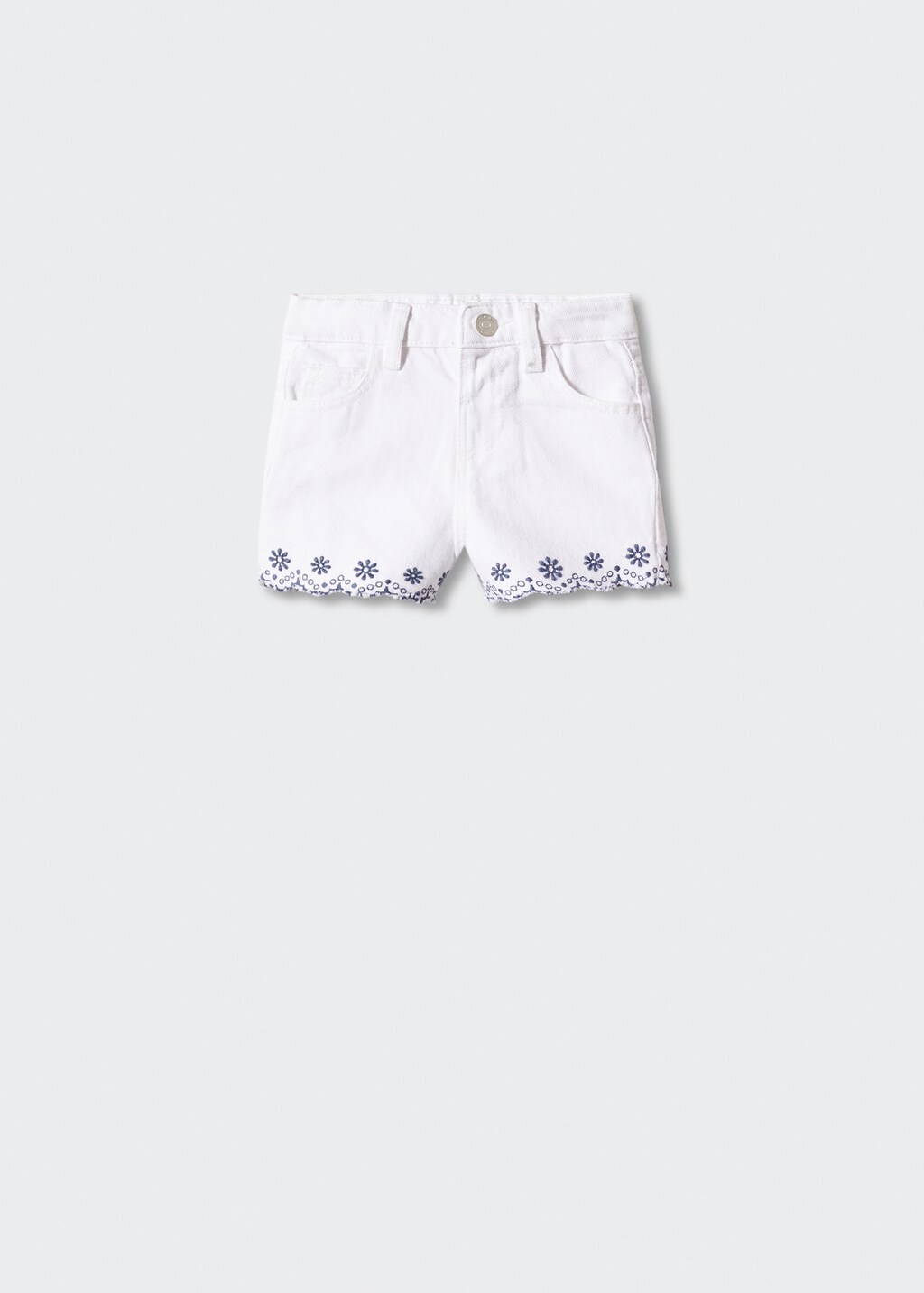 White denim shorts - Article without model