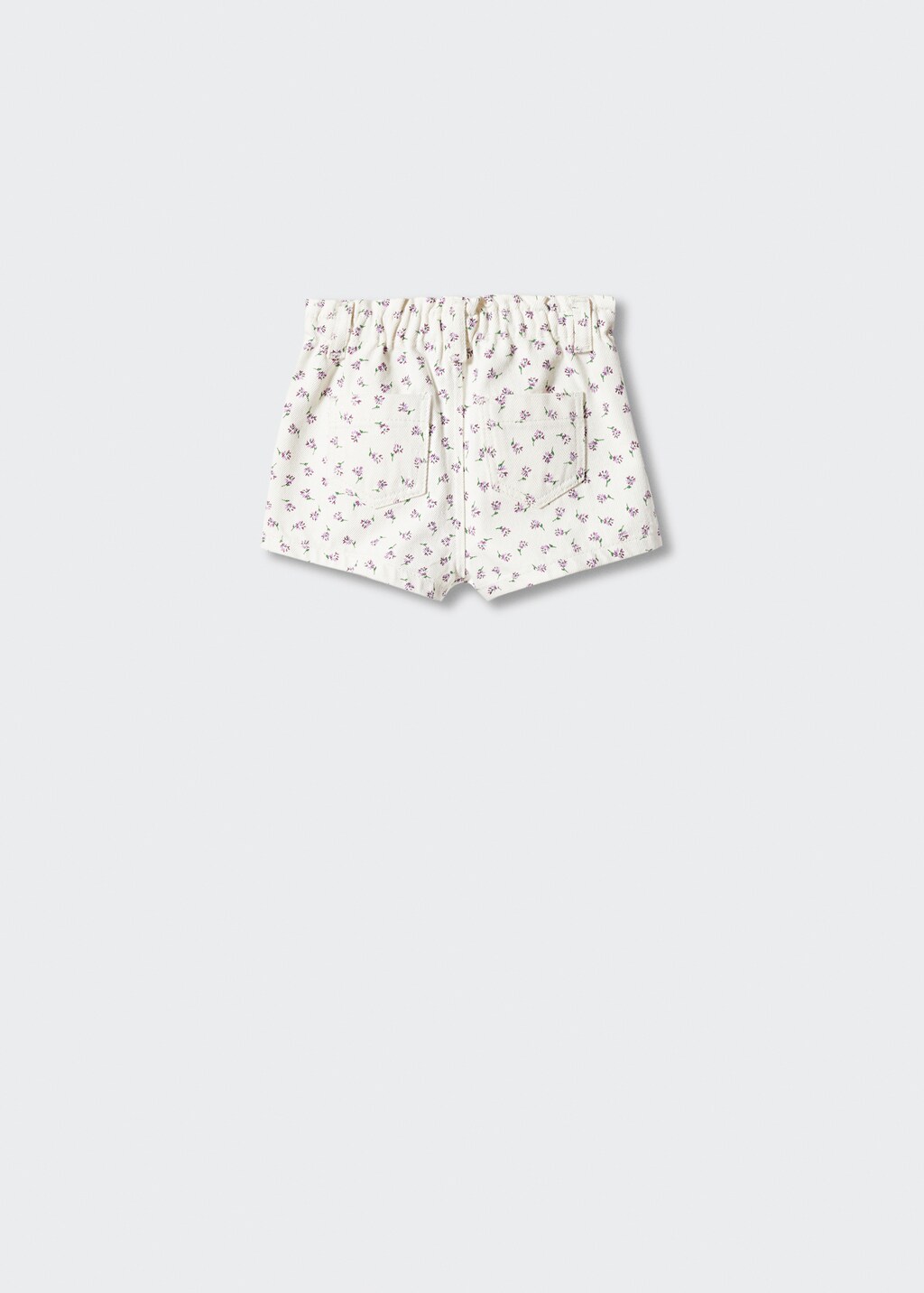 Printed cotton shorts - Reverse of the article