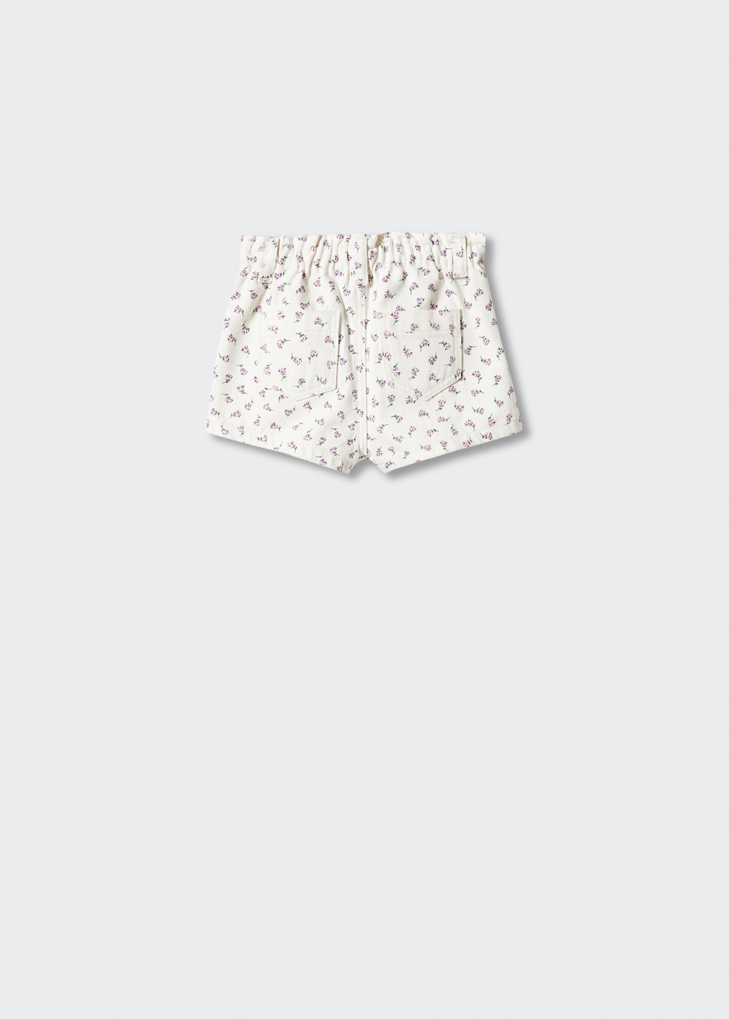 Printed cotton shorts - Reverse of the article