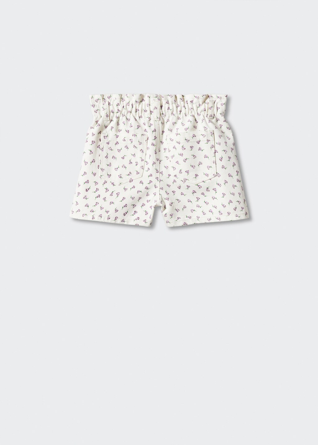 Paperbag printed shorts - Reverse of the article