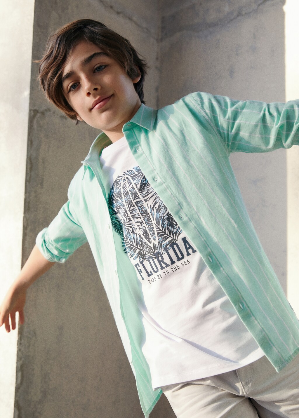 Printed cotton-blend T-shirt - Details of the article 5