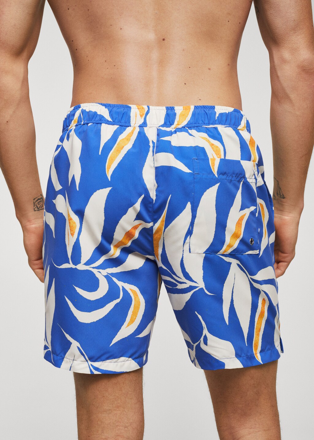 Tropical print swimming trunks - Details of the article 3