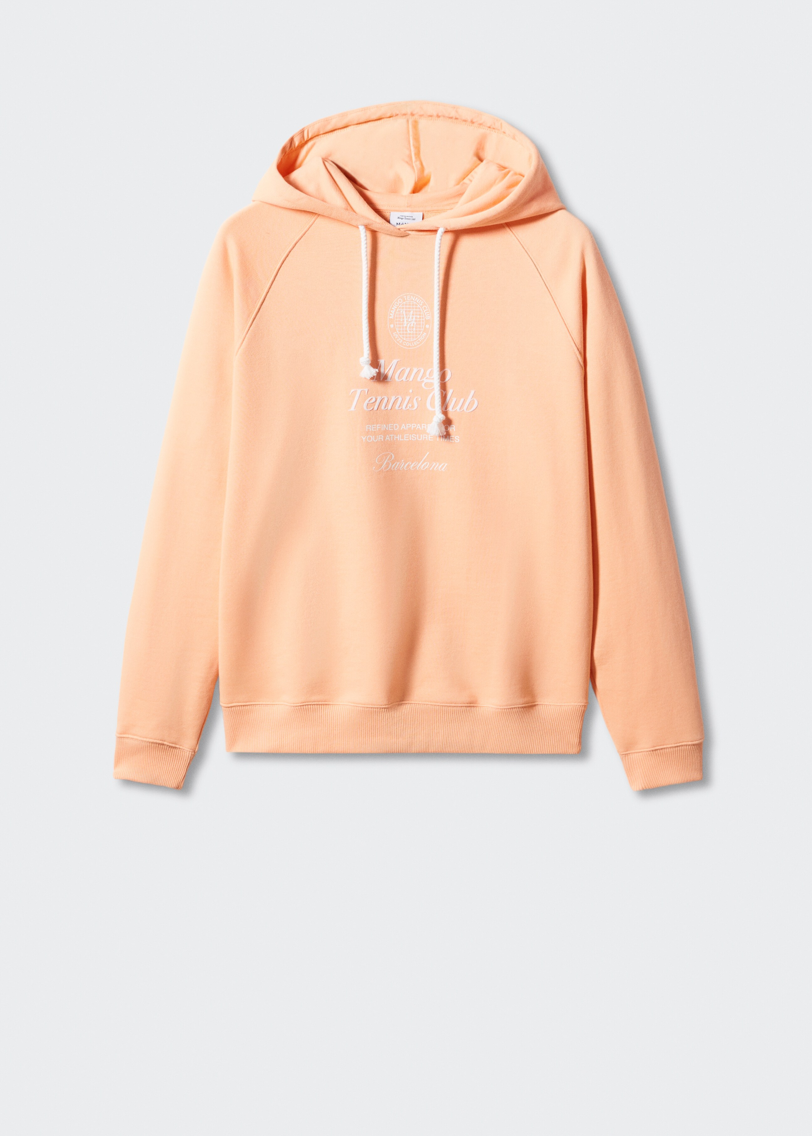 100% cotton hooded sweatshirt text - Article without model