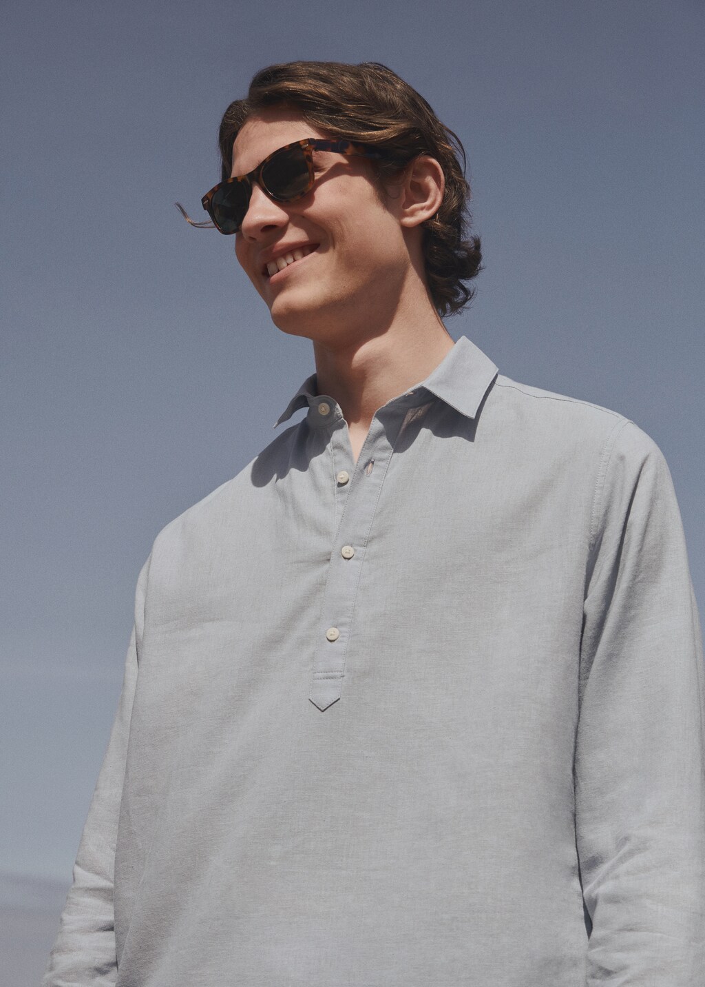 Button linen shirt - Details of the article 6