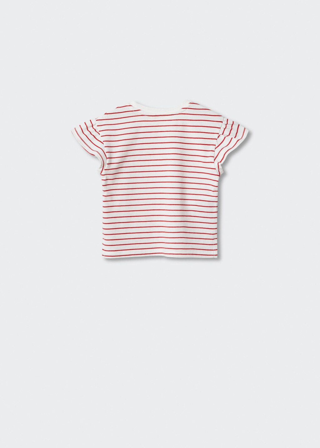 Striped cotton T-shirt - Reverse of the article