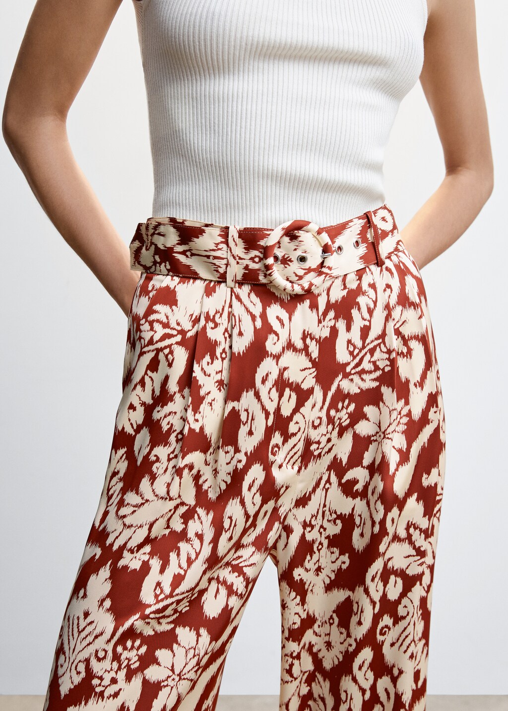 Printed palazzo trousers - Details of the article 6