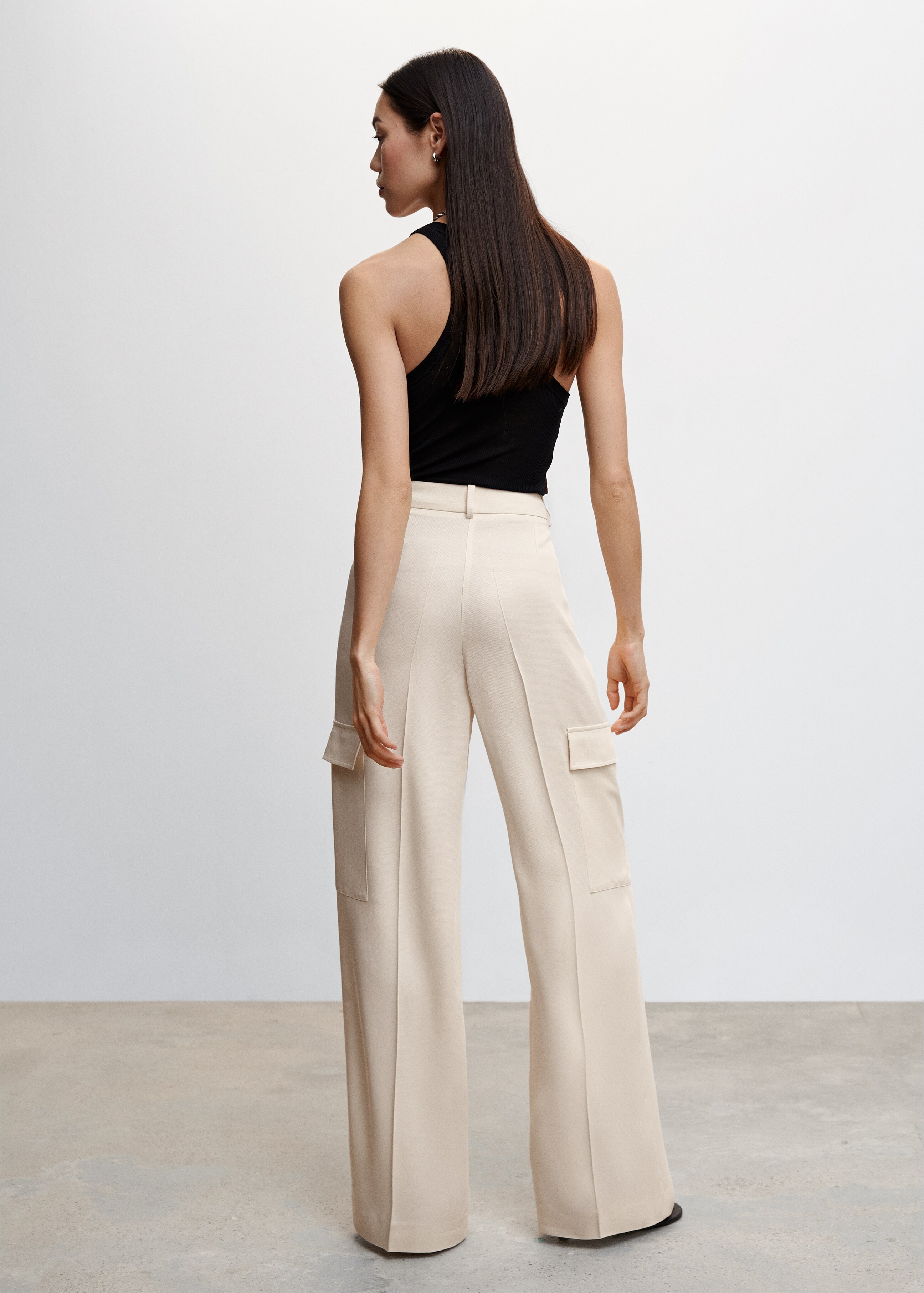 Wideleg cargo style trousers - Reverse of the article