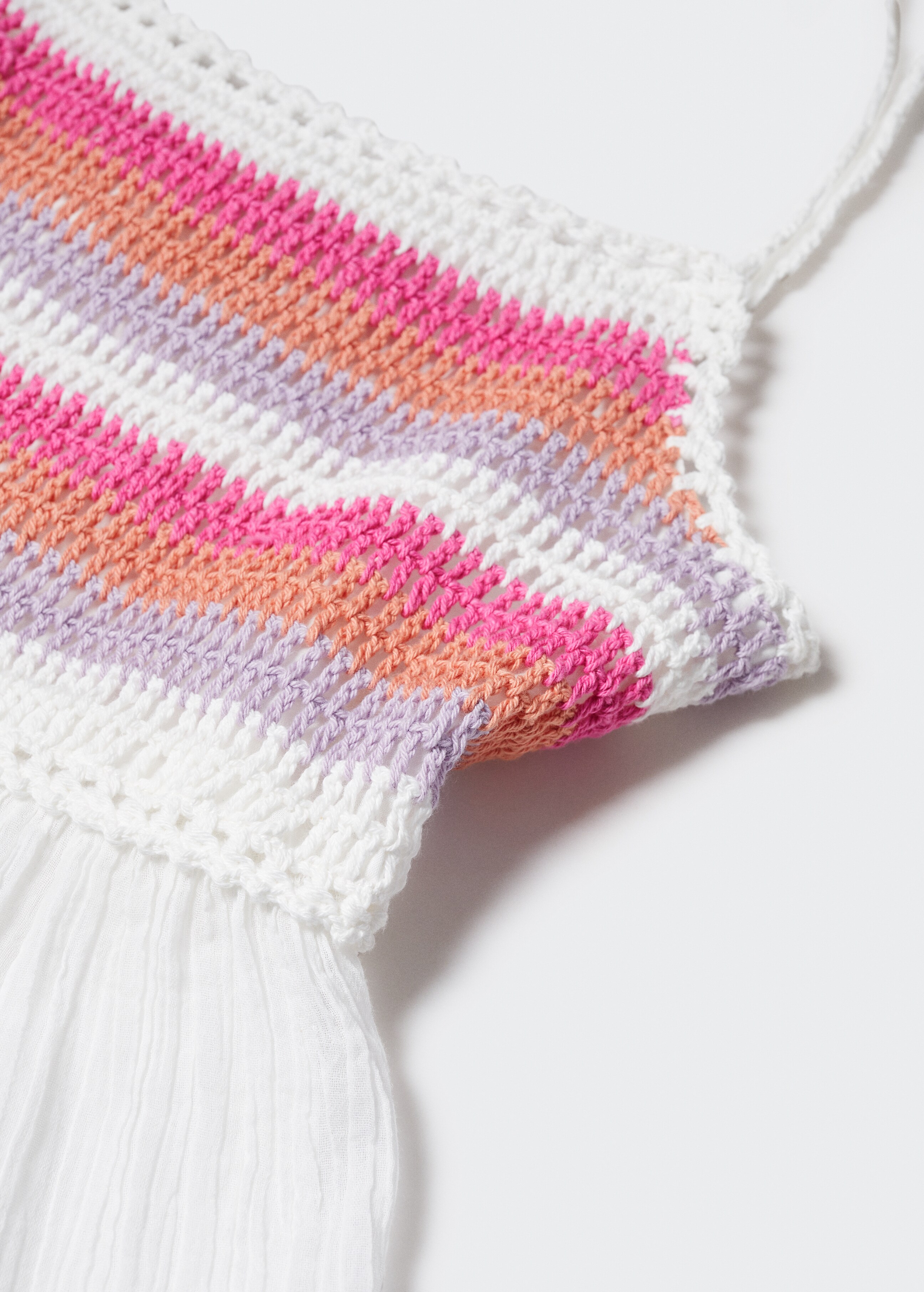 Multicoloured knitted top - Details of the article 8