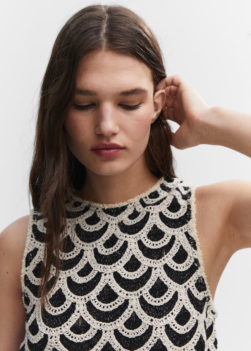 Geometric crochet top - Details of the article 1