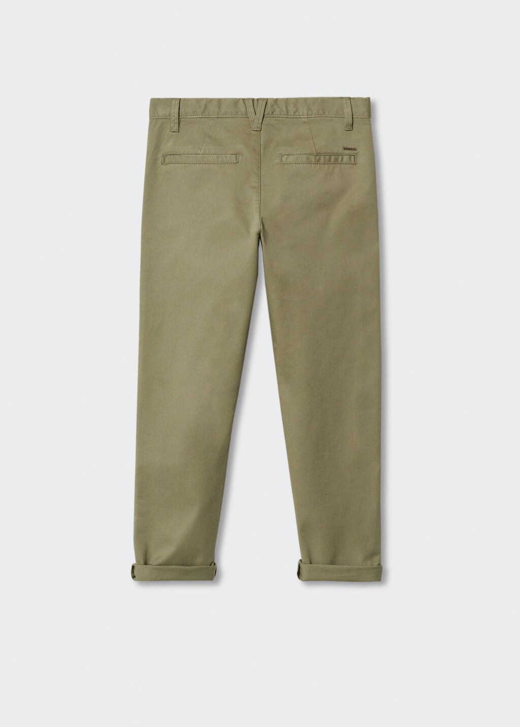 Cotton chinos - Reverse of the article