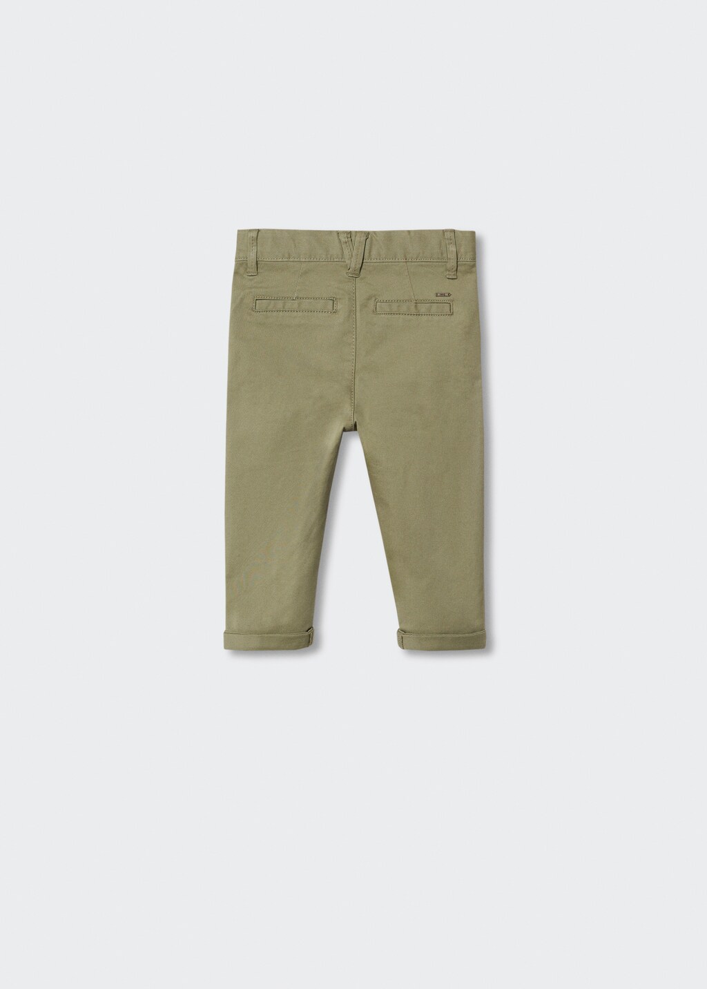 Cotton chinos - Reverse of the article