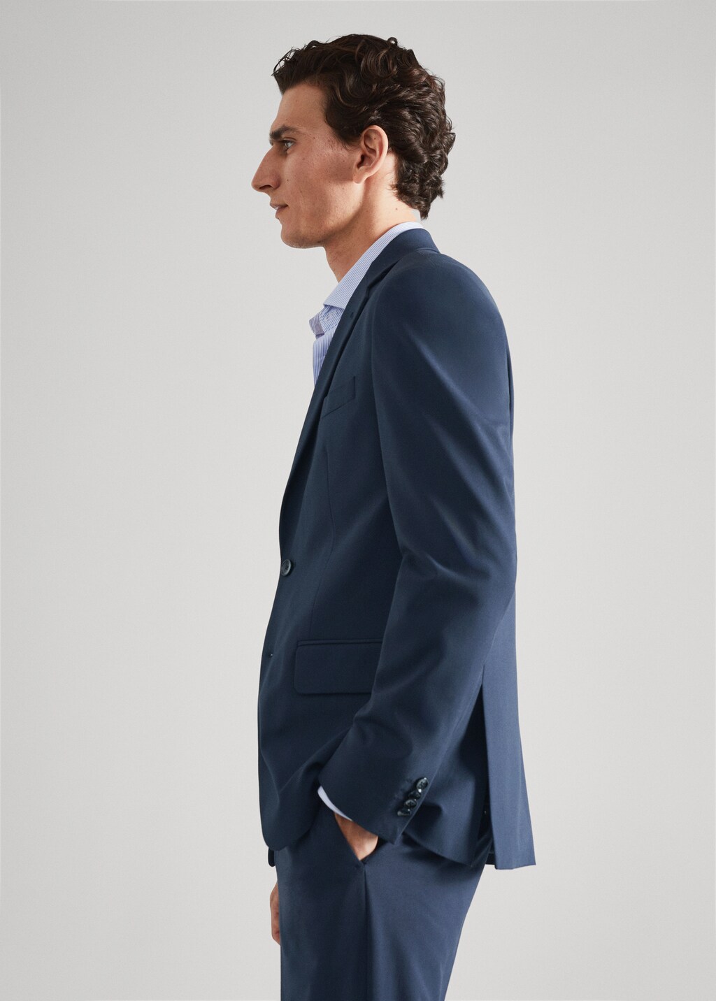 Slim-fit suit blazer - Details of the article 6