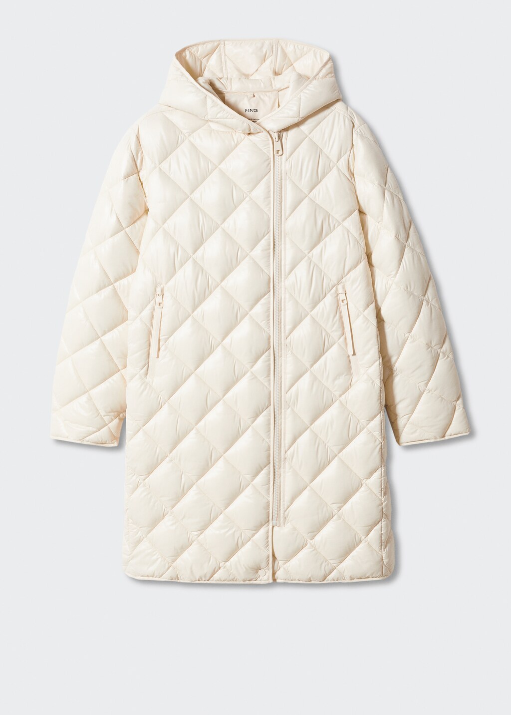 Hood quilted coat - Article without model