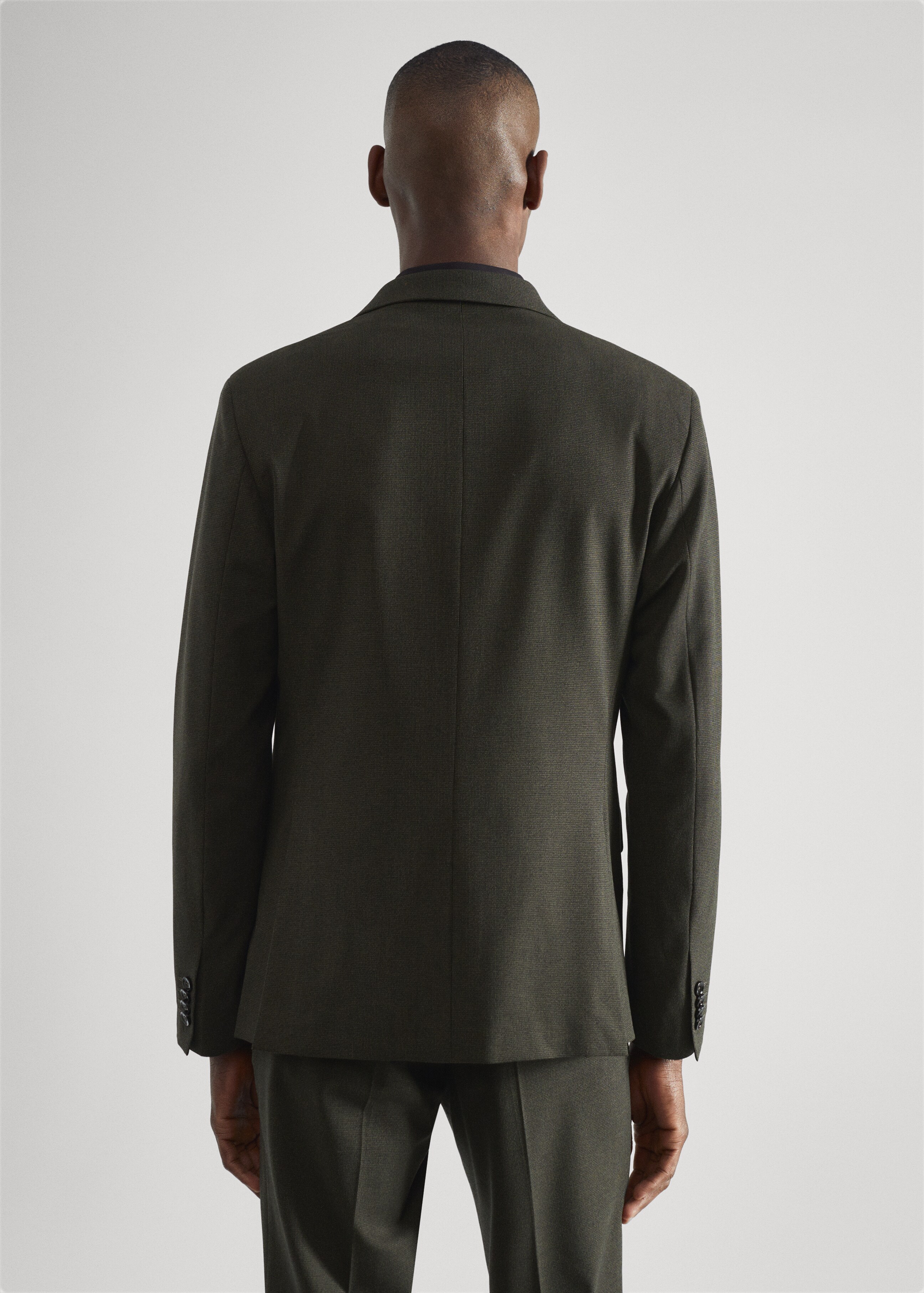 Slim-fit suit blazer - Reverse of the article
