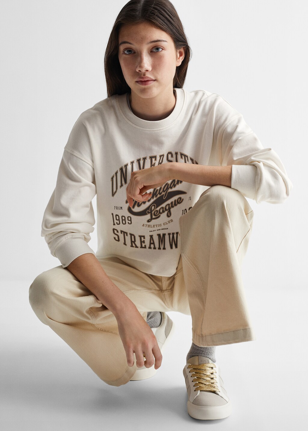 Printed cotton sweatshirt - Details of the article 2