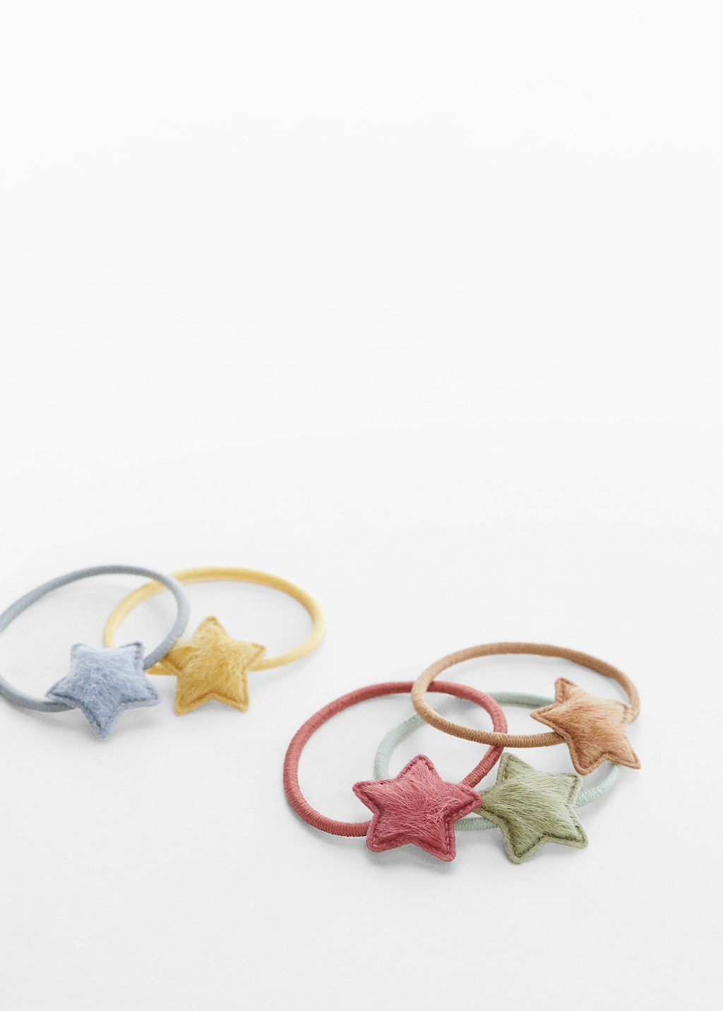 Pack of 5 star scrunchies - Medium plane