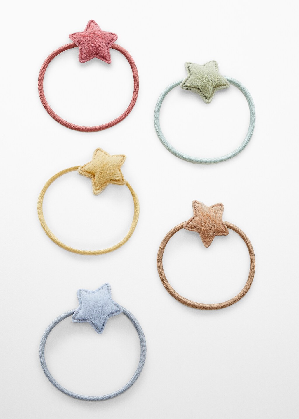 Pack of 5 star scrunchies - Article without model