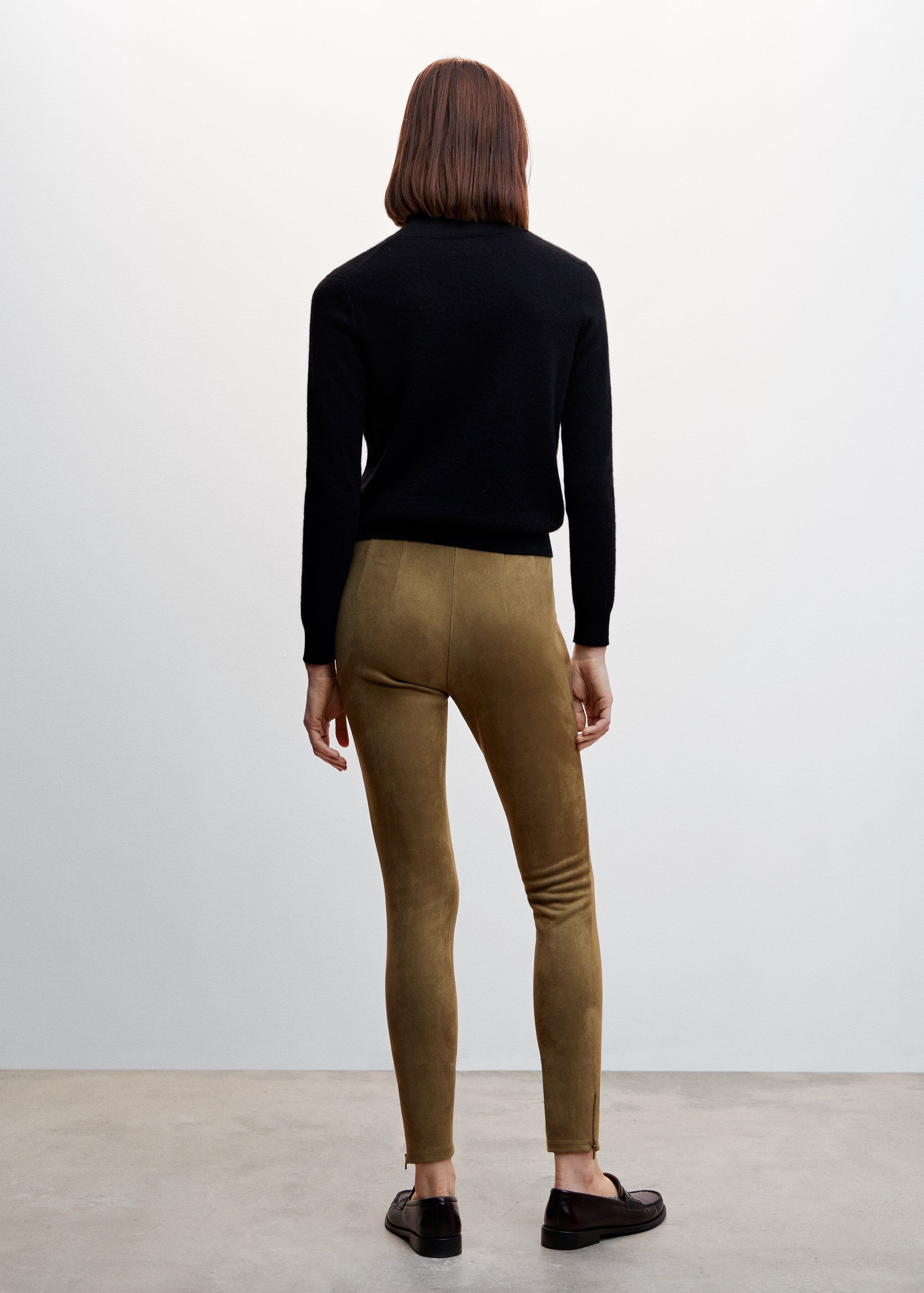 Suede leggings - Reverse of the article