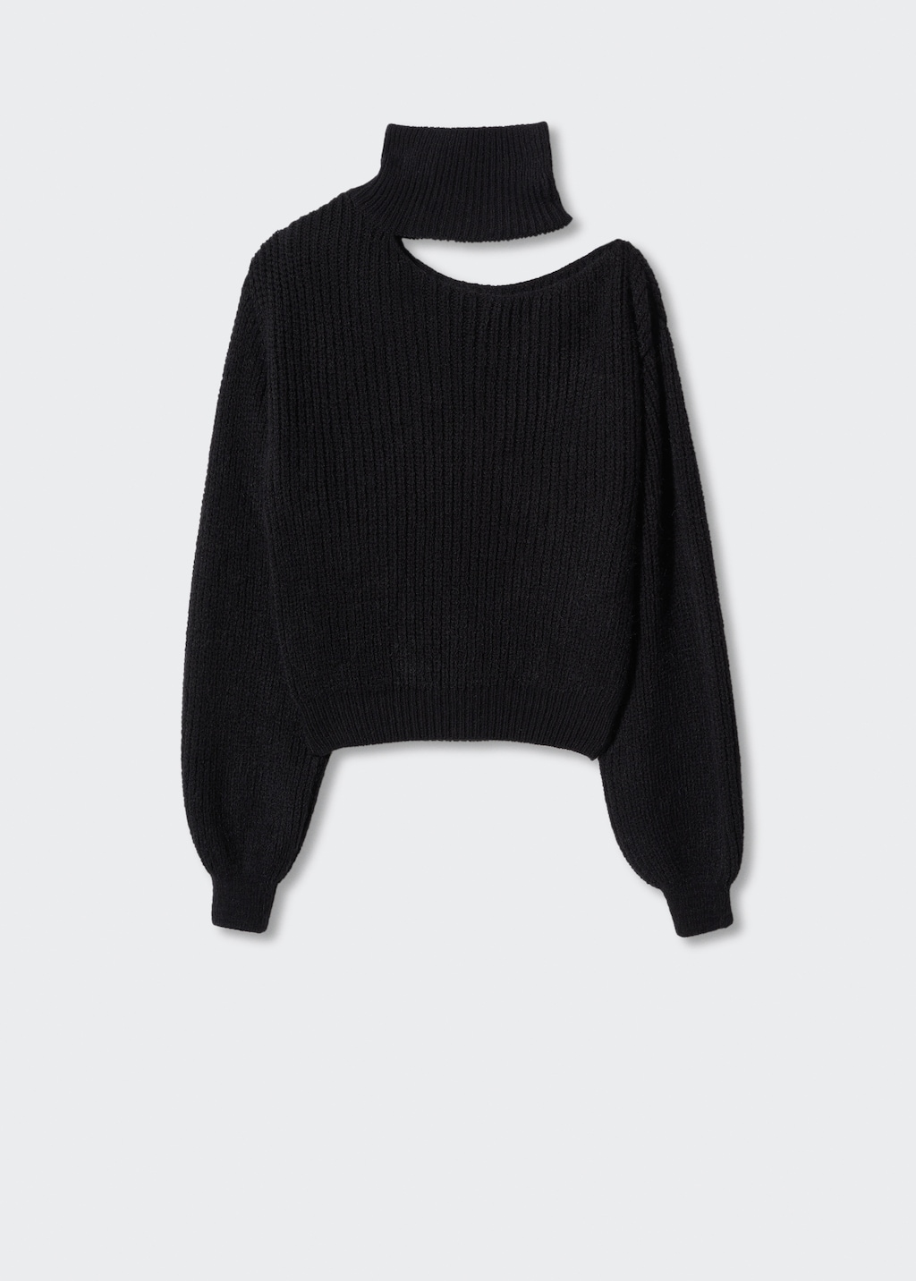 Cut-out neck sweater