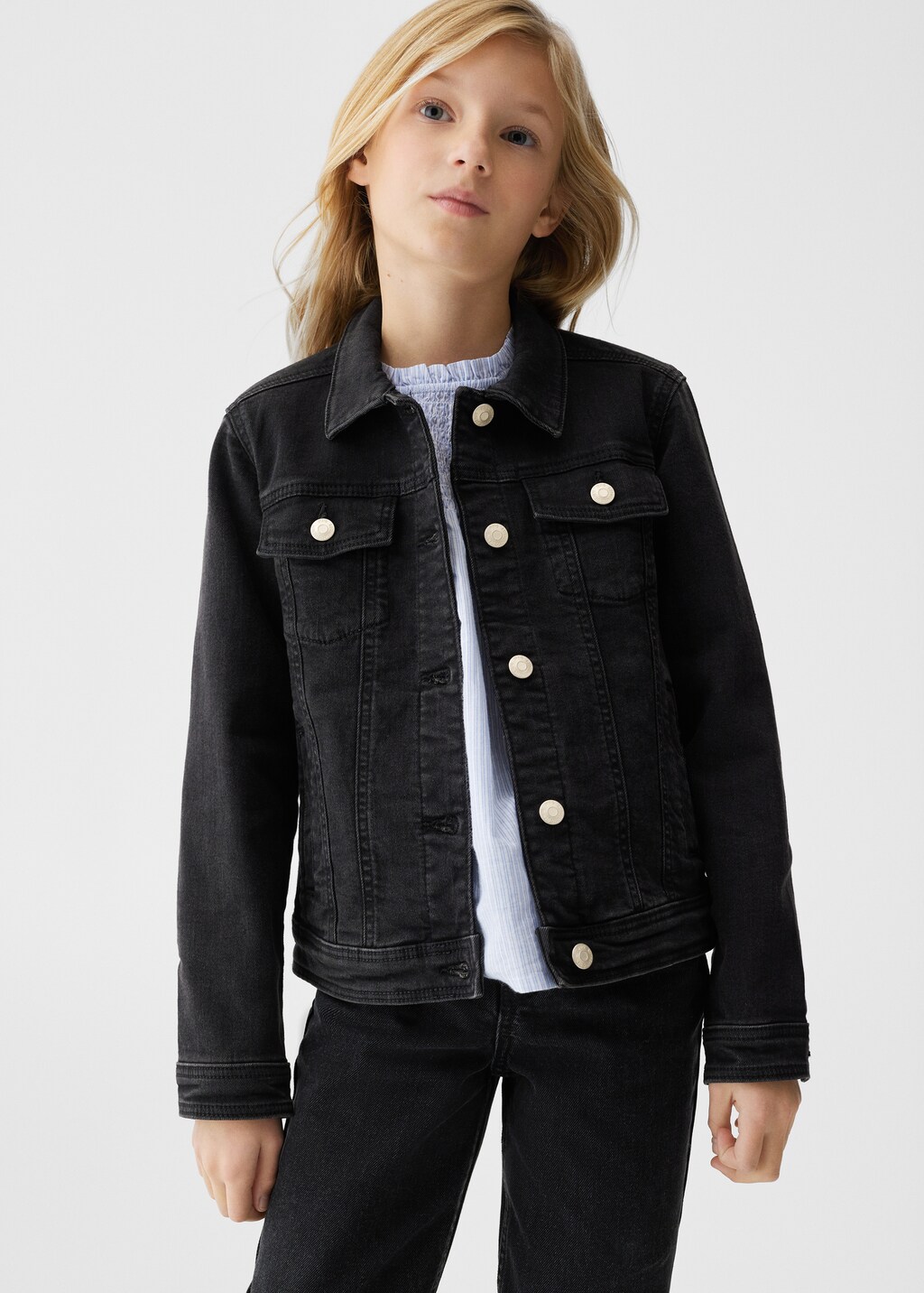 Pockets denim jacket - Medium plane