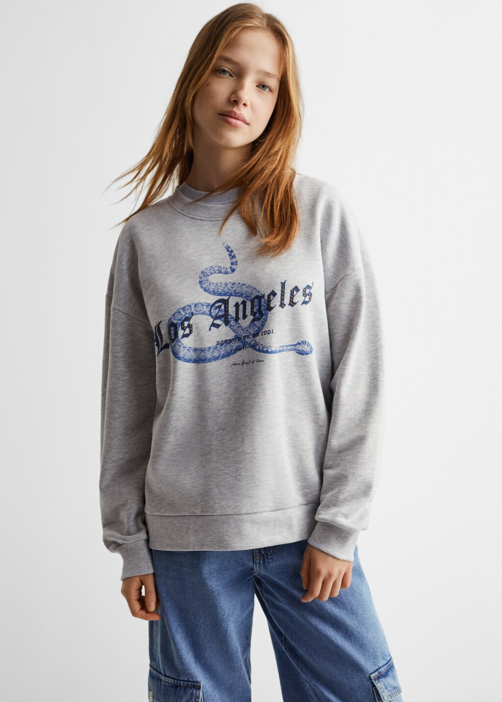 Message cotton sweatshirt - Medium plane