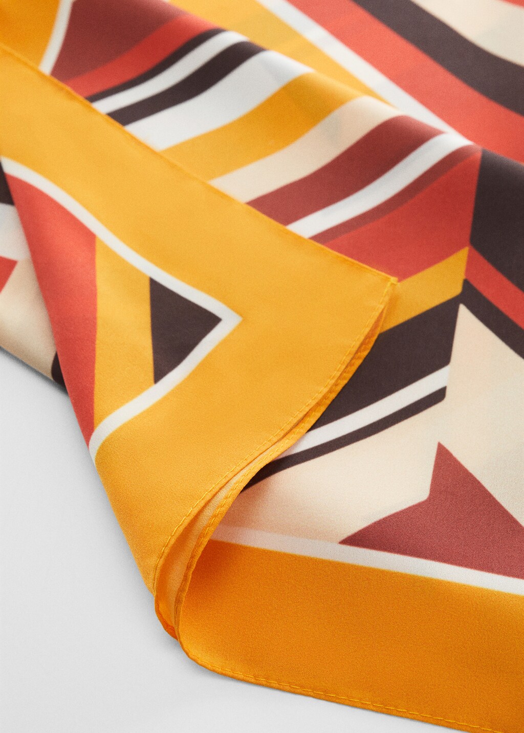 Geometric printed foulard - Medium plane