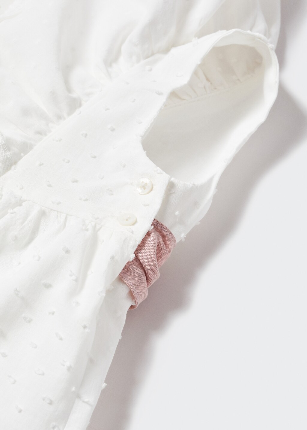 Ruffled plumeti dress - Details of the article 0