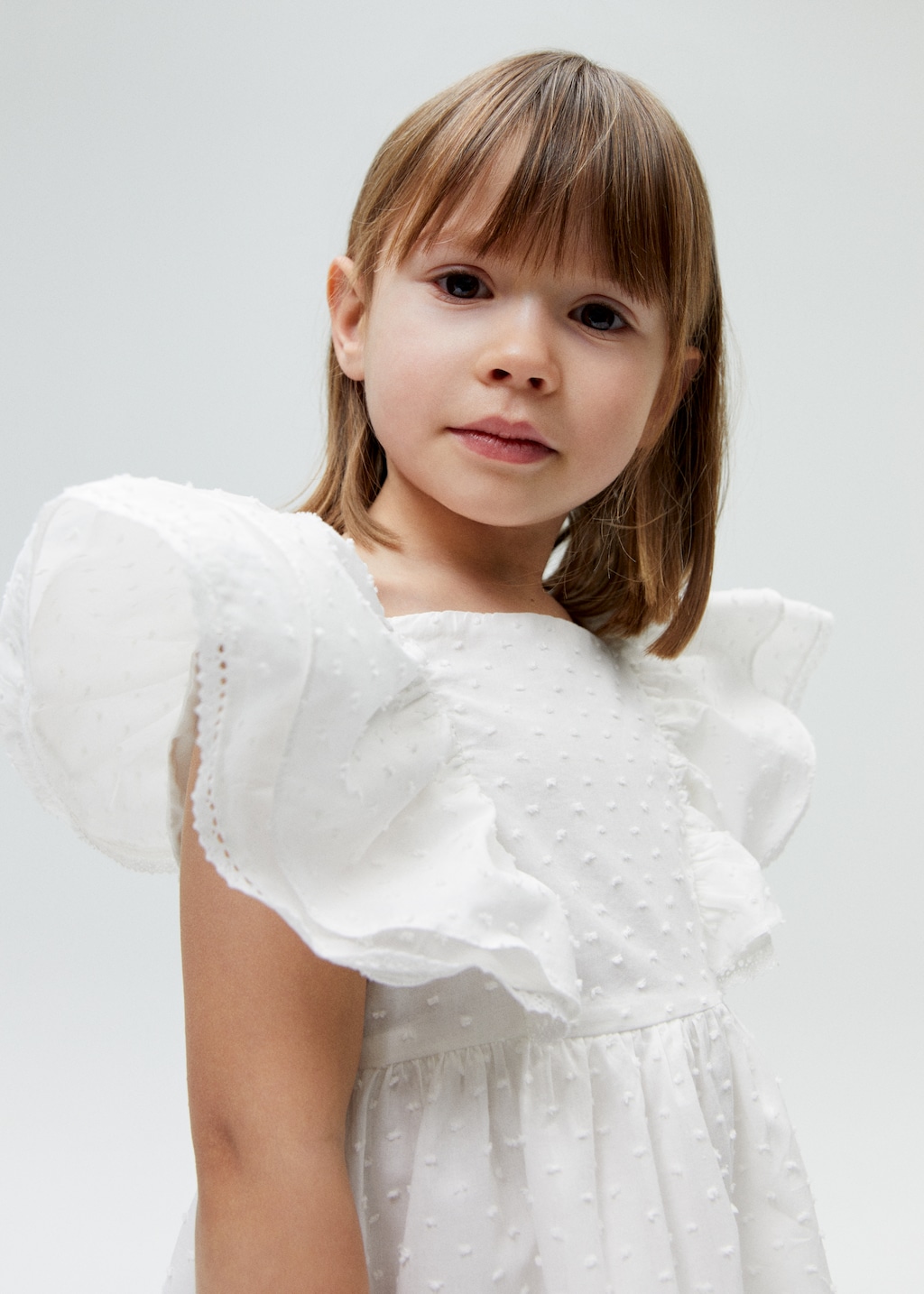 Ruffled plumeti dress - Details of the article 5