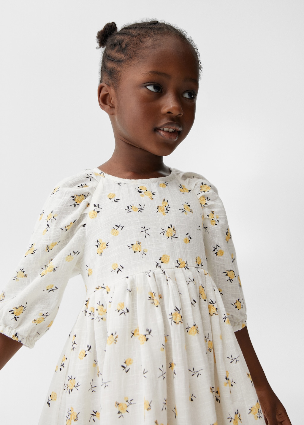 Robe coton imprimée - Plan moyen