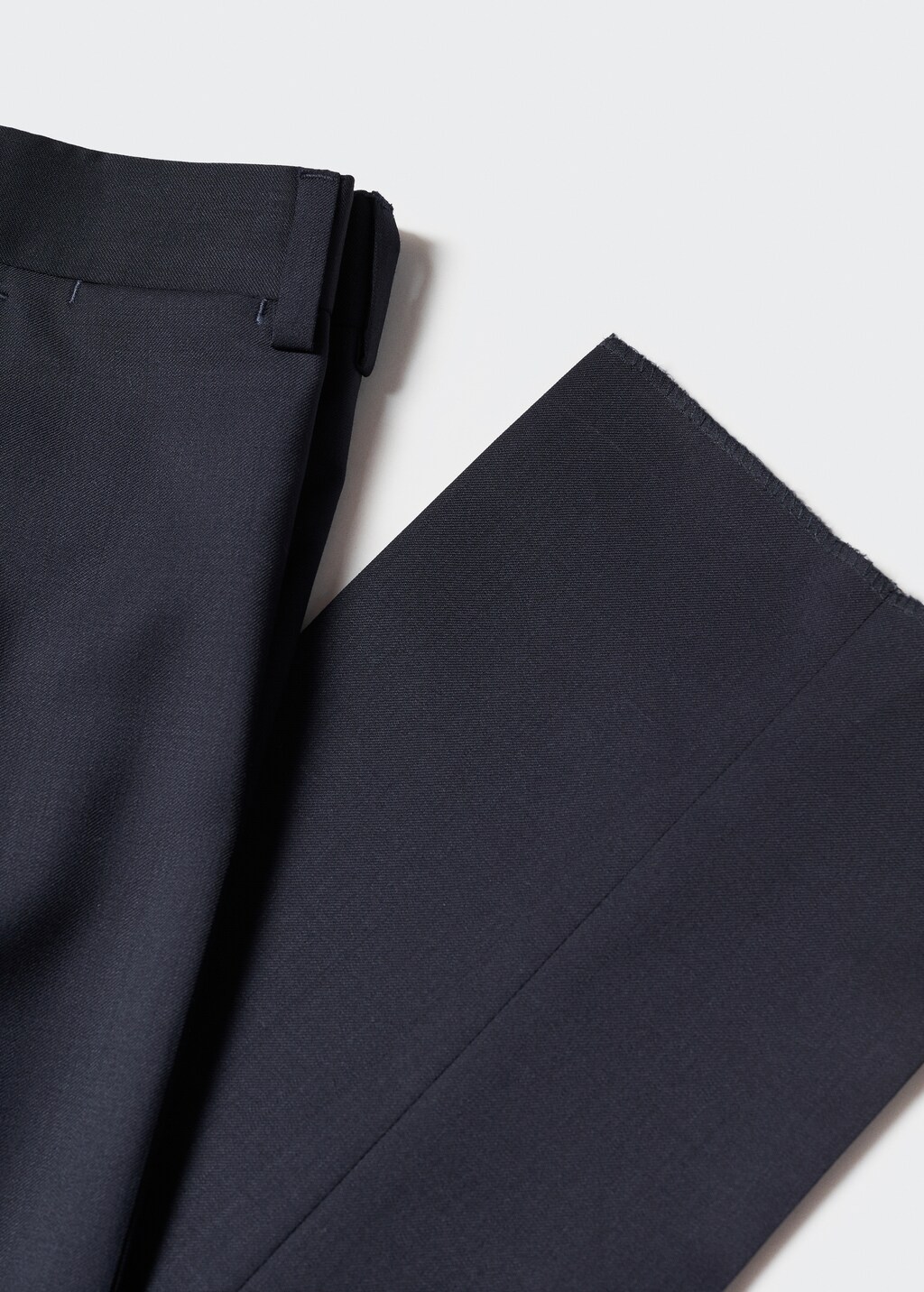 Slim fit virgin wool suit trousers - Details of the article 0