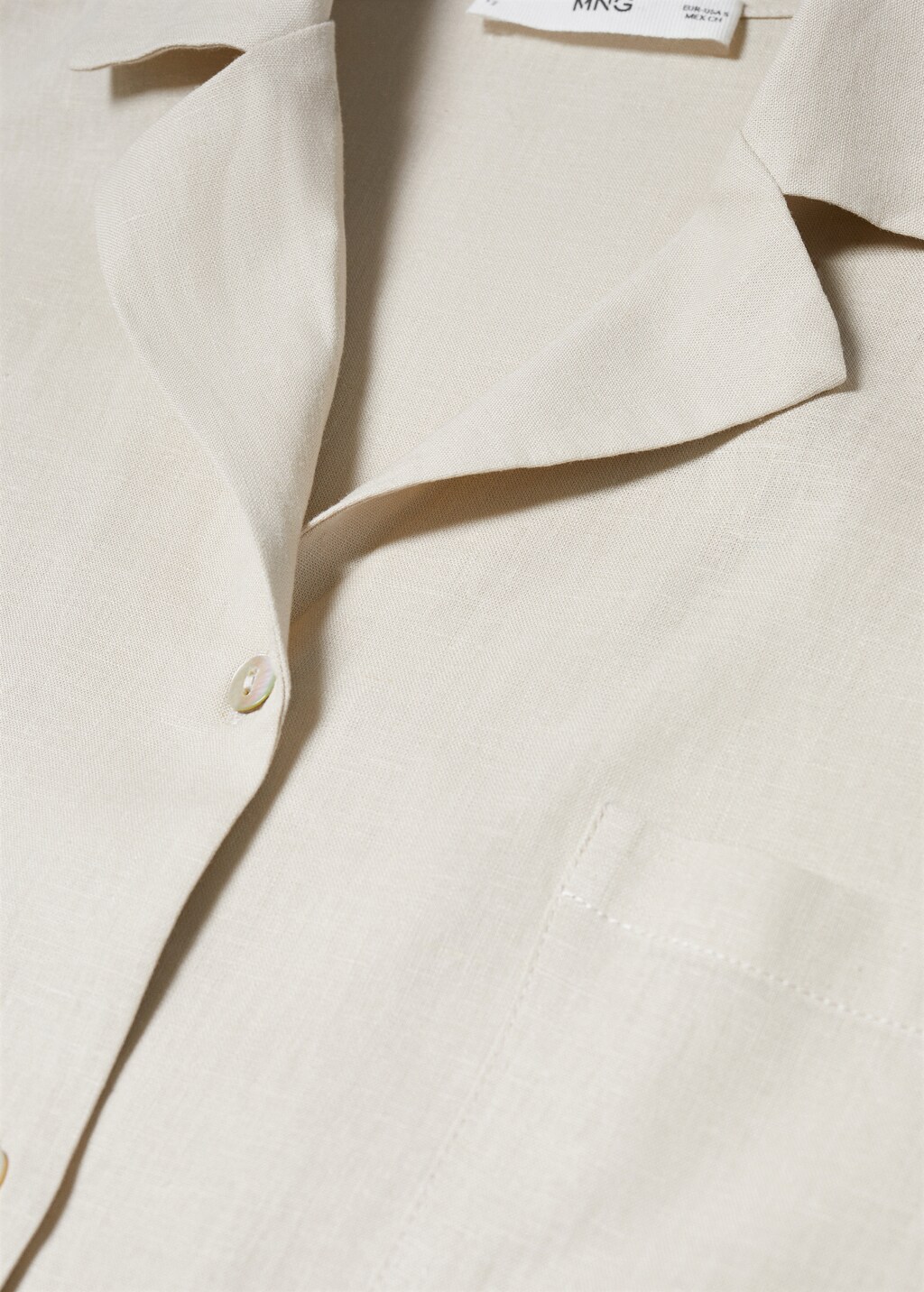 Linen pyjama shirt - Details of the article 8