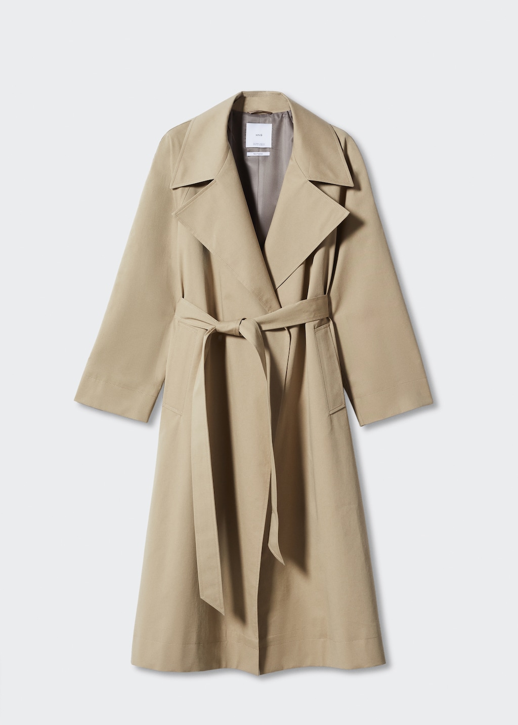 Oversized katoenen trenchcoat - Artikel zonder model