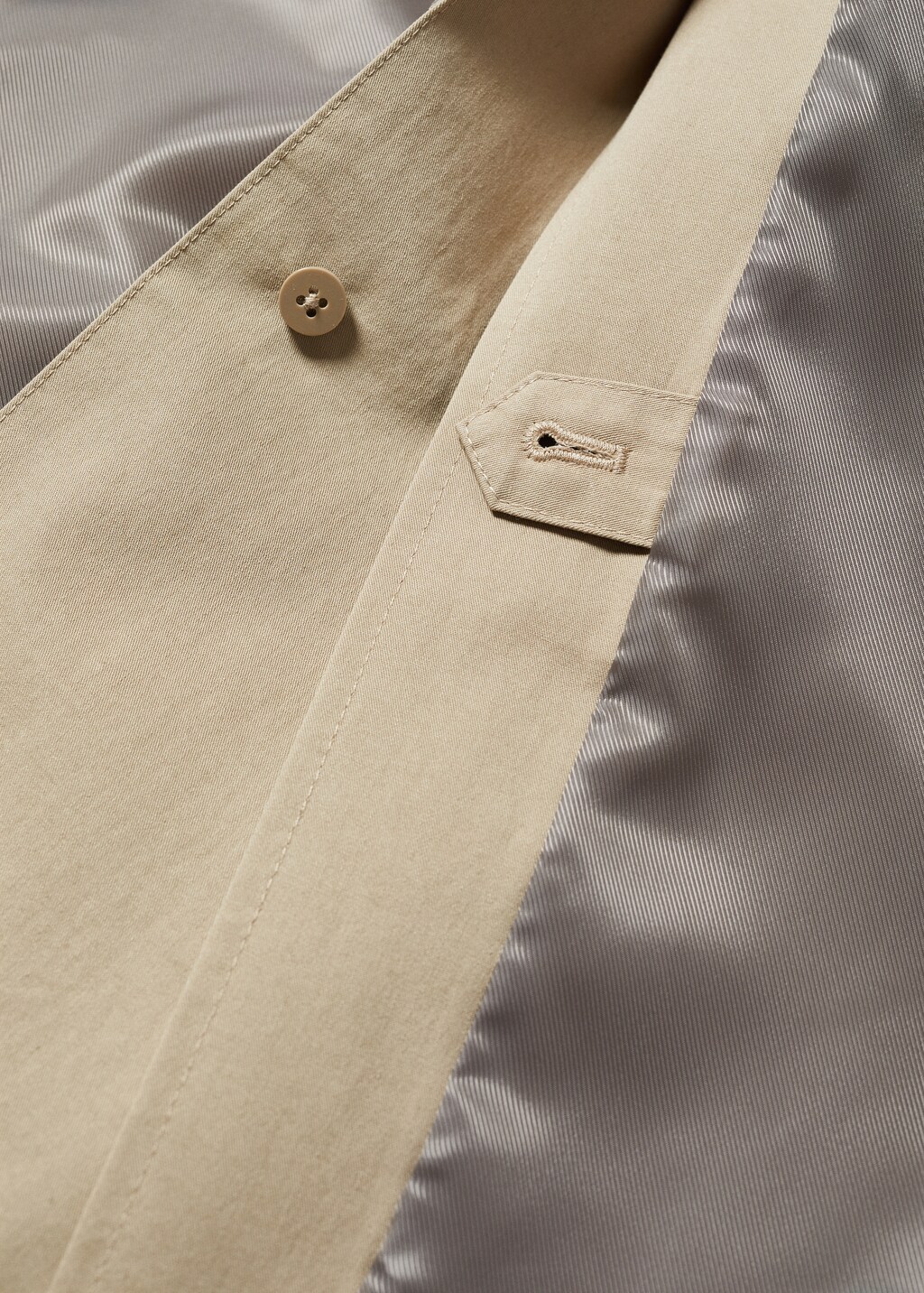 Oversized cotton trench coat - Details of the article 0