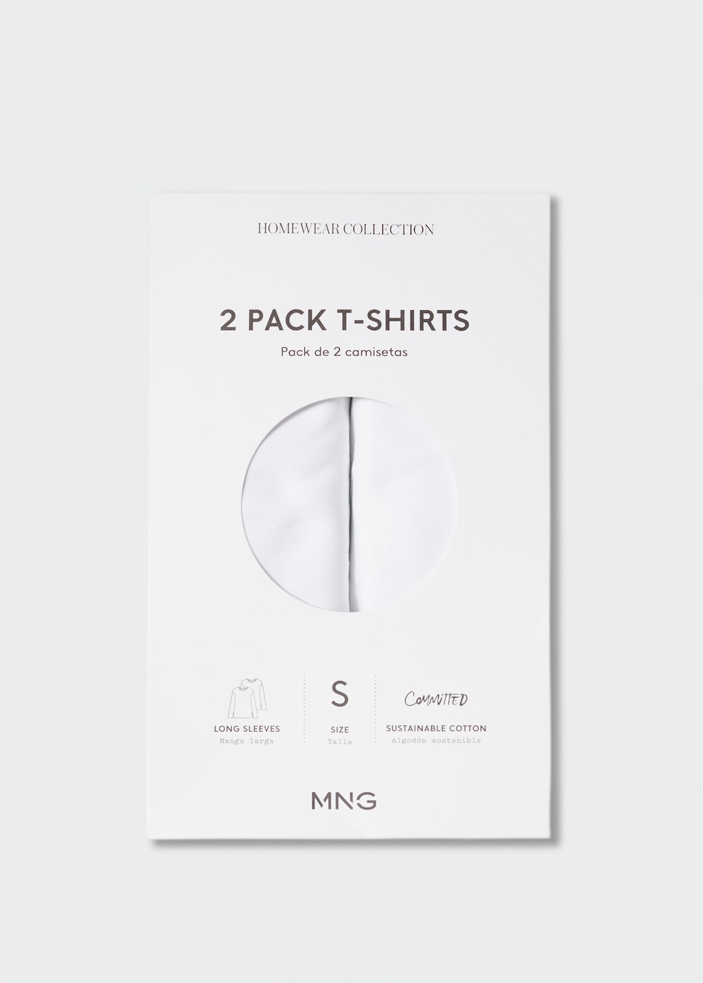 2er-Pack Baumwoll-T-Shirts - Artikel ohne Model