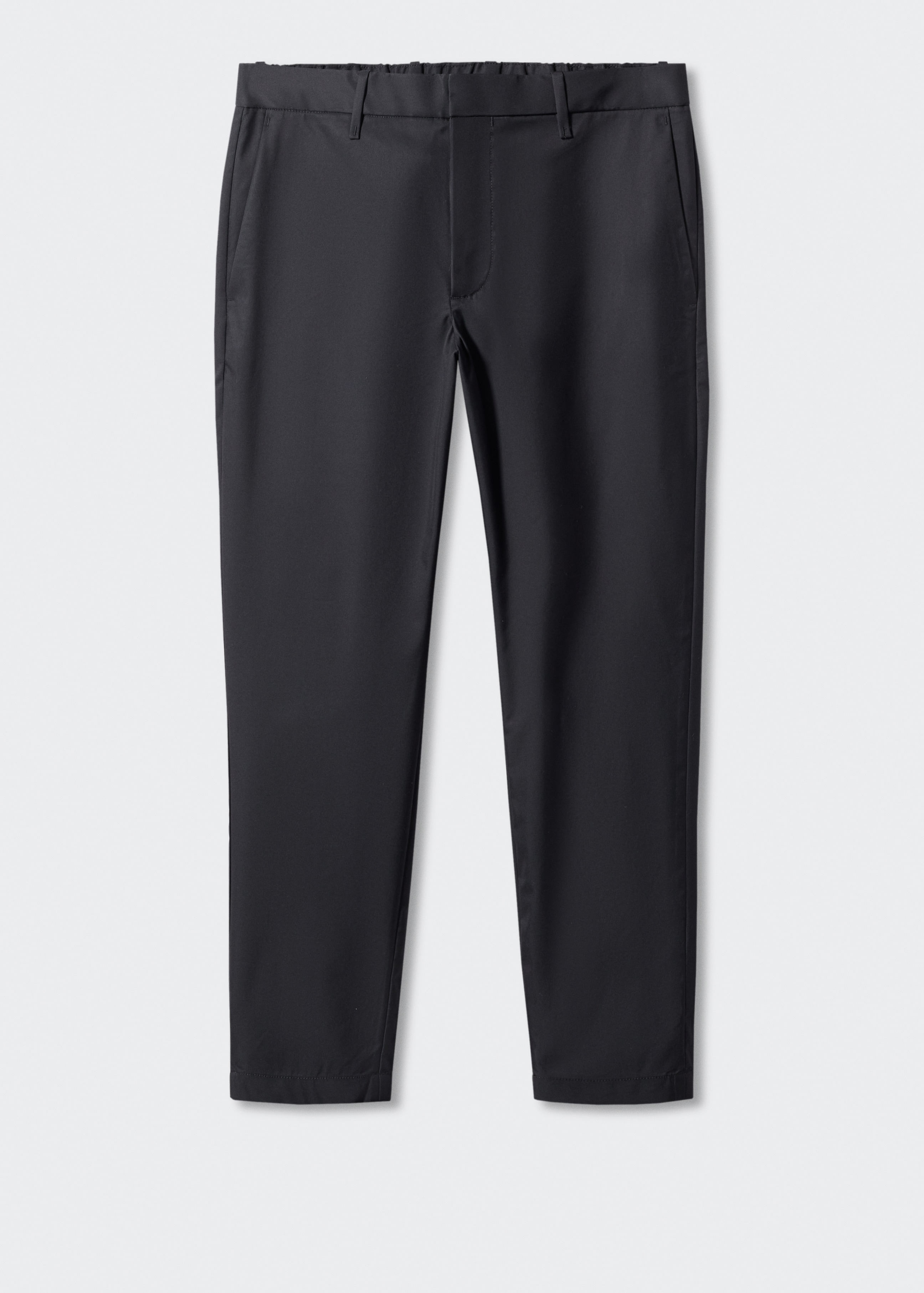 Slim-fit cotton trousers - Article without model