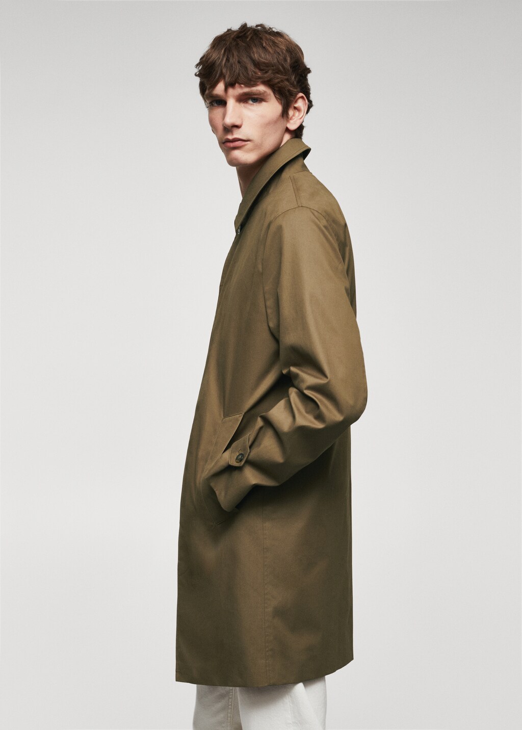 Water-repellent cotton trench coat - Details of the article 6