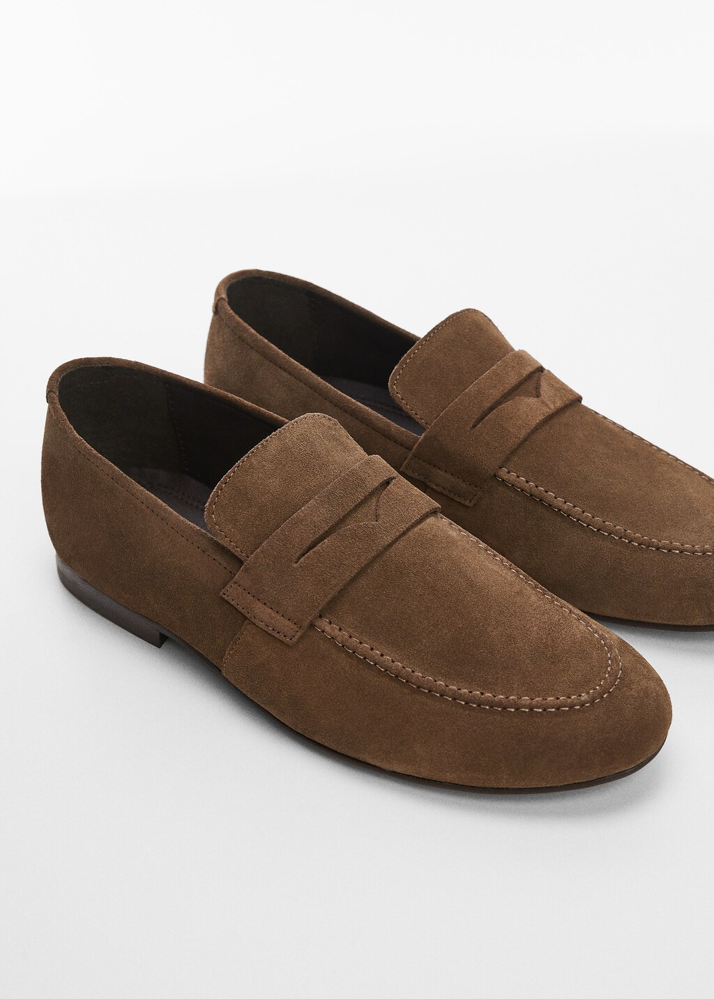 Suede leather loafers - Medium plane