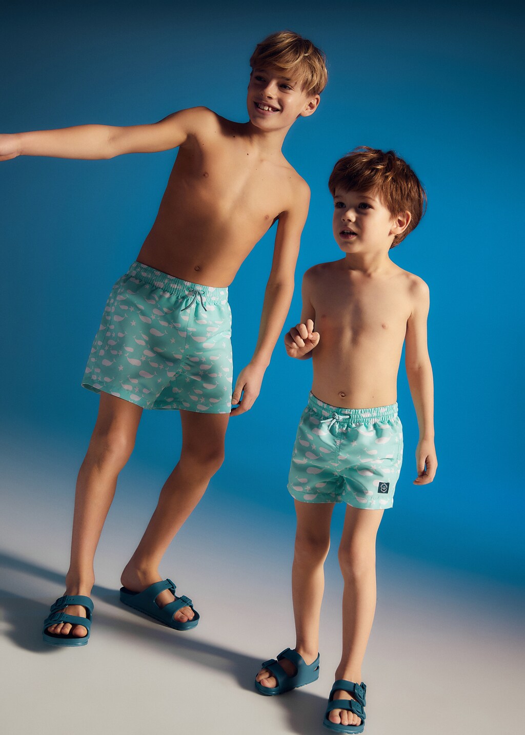 Printed swimming trunks - Medium plane