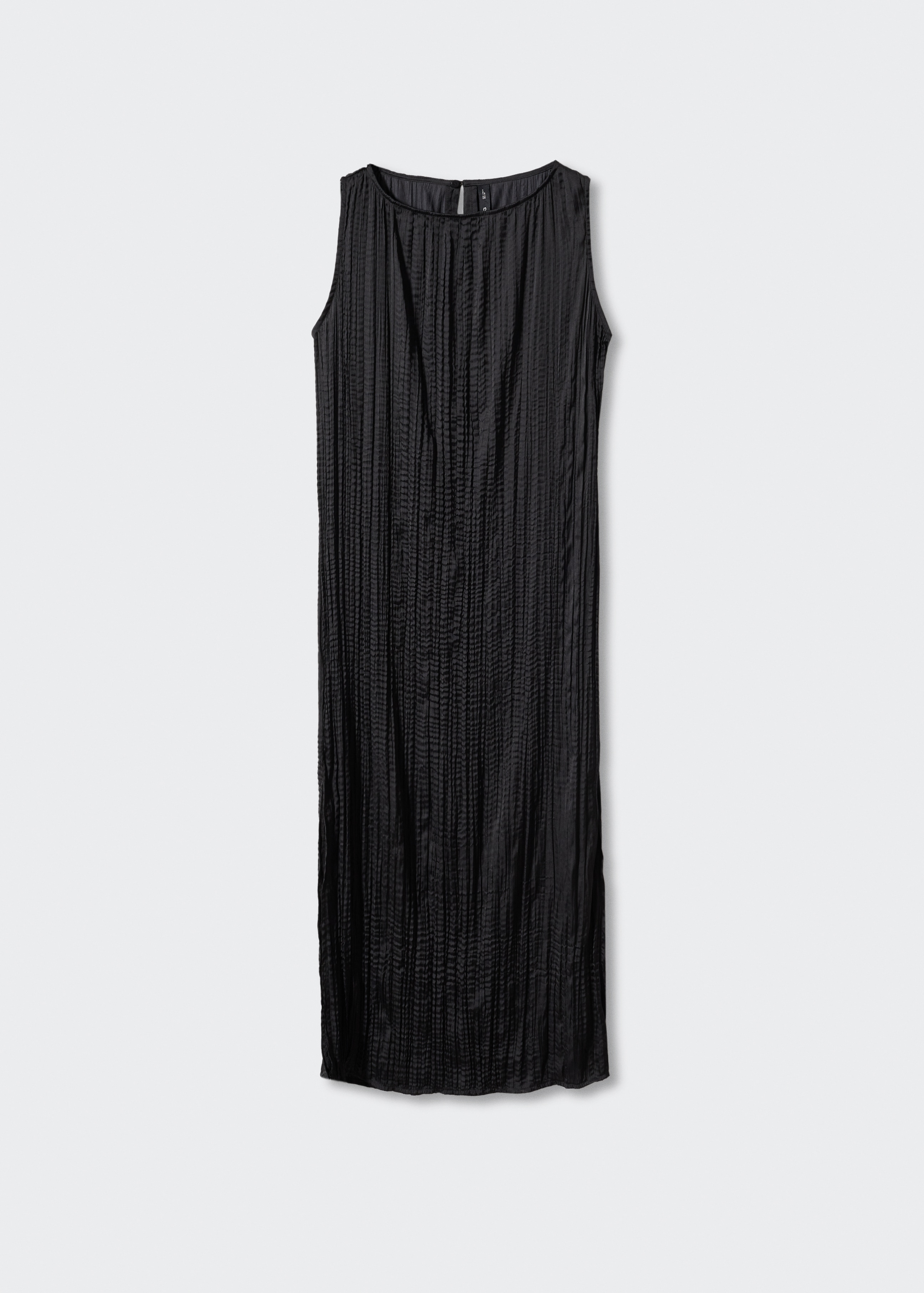 ISSEY MIYAKE Black Two Textured Midi Dress