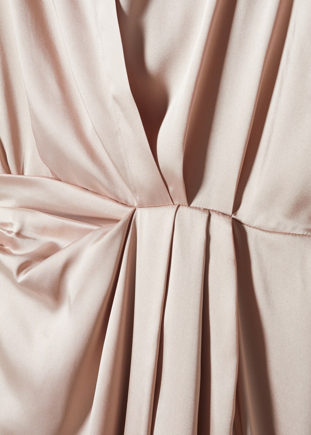 Side-slit satin dress - Details of the article 8