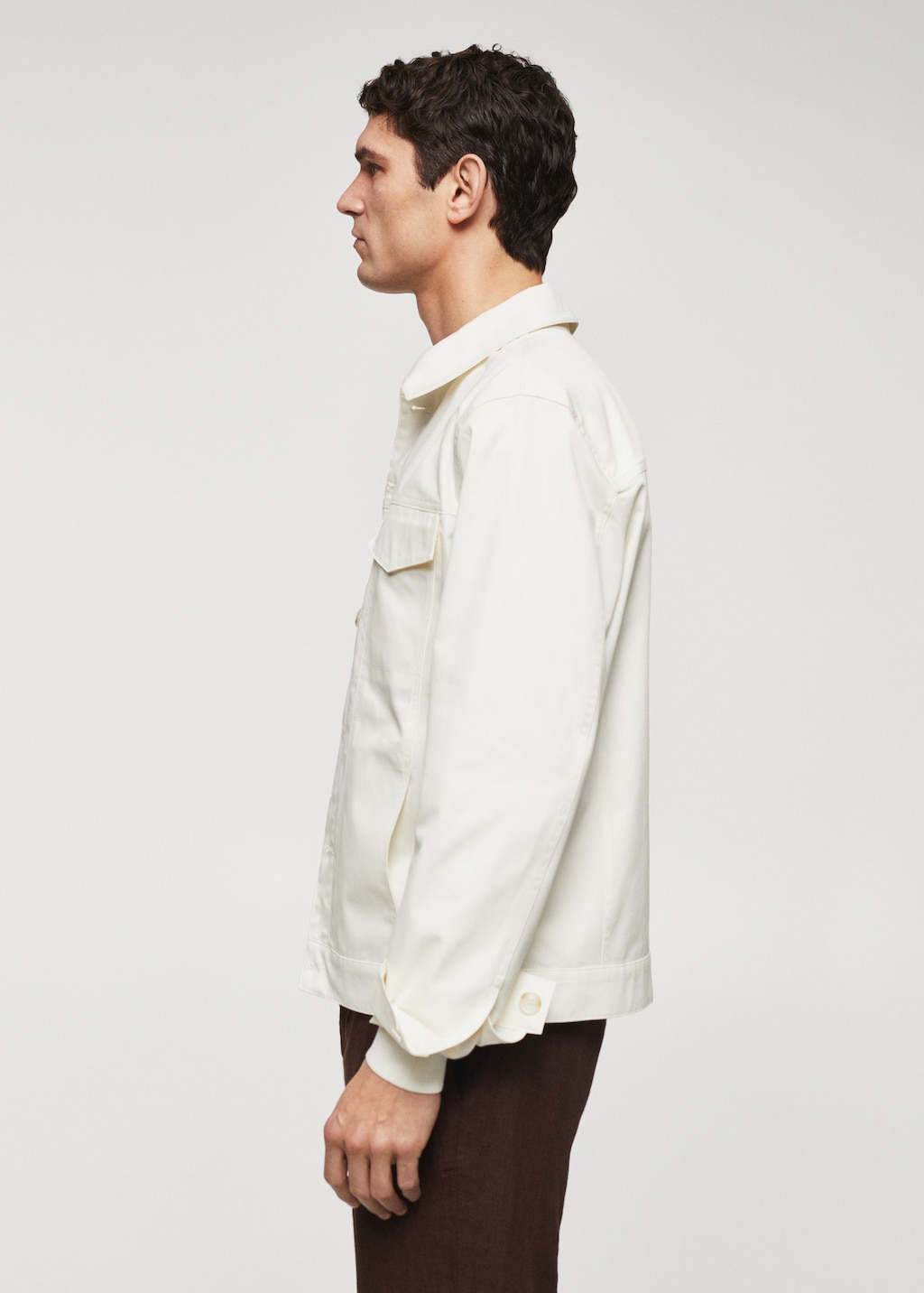 Chest-pocket cotton overshirt - Details of the article 6