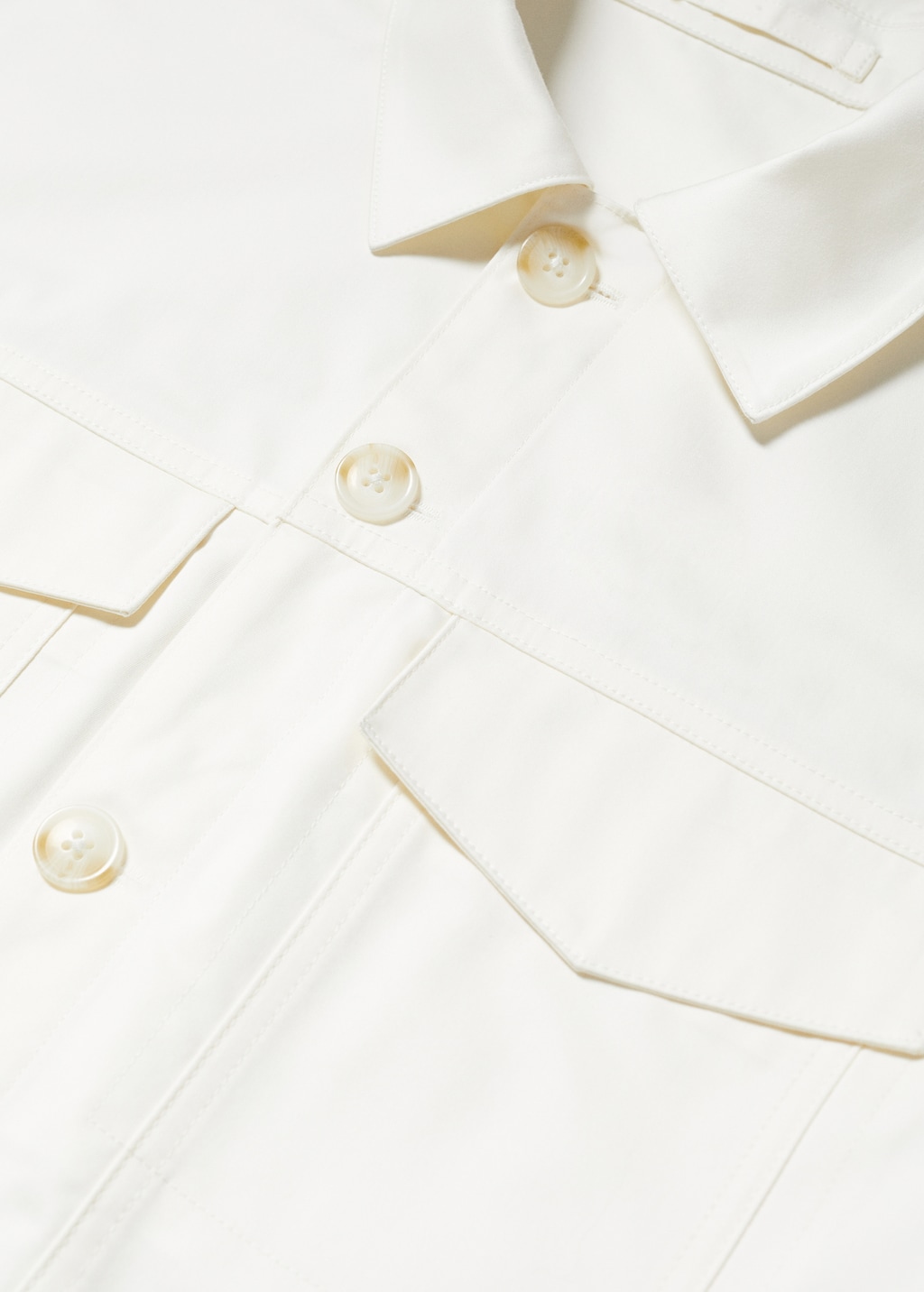 Chest-pocket cotton overshirt - Details of the article 8