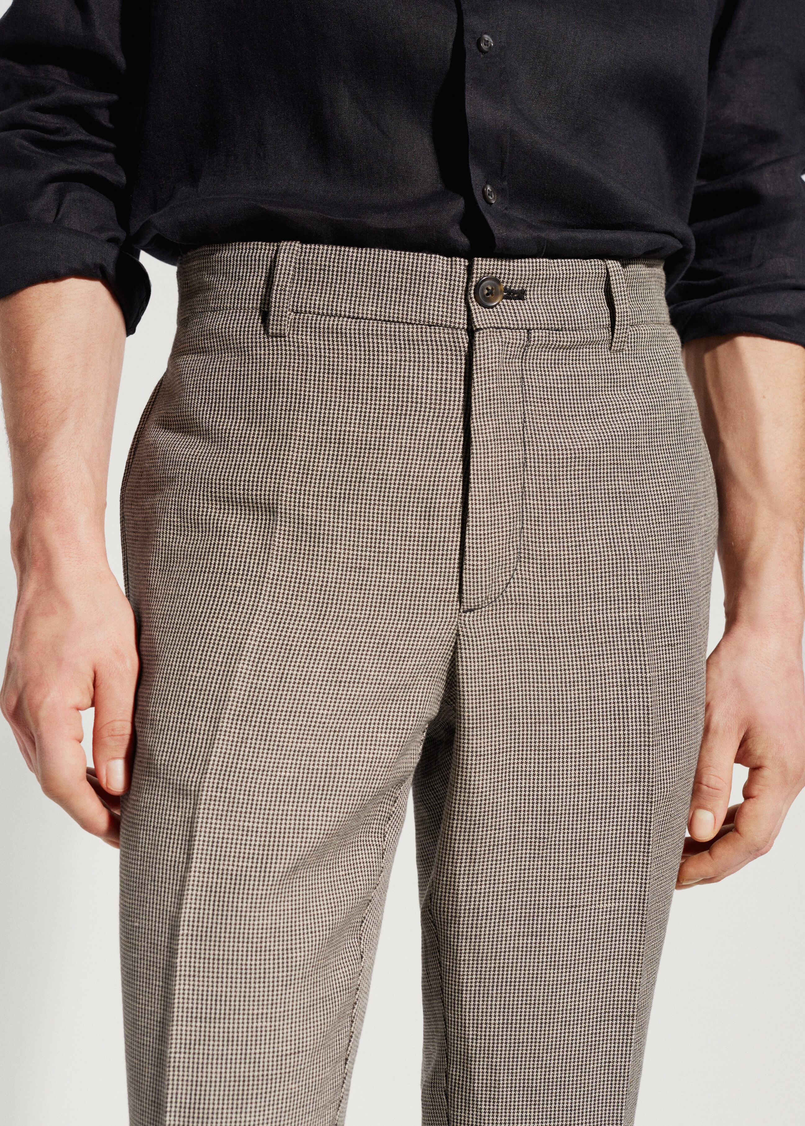Pantalón lino slim fit - Detalle del artículo 1