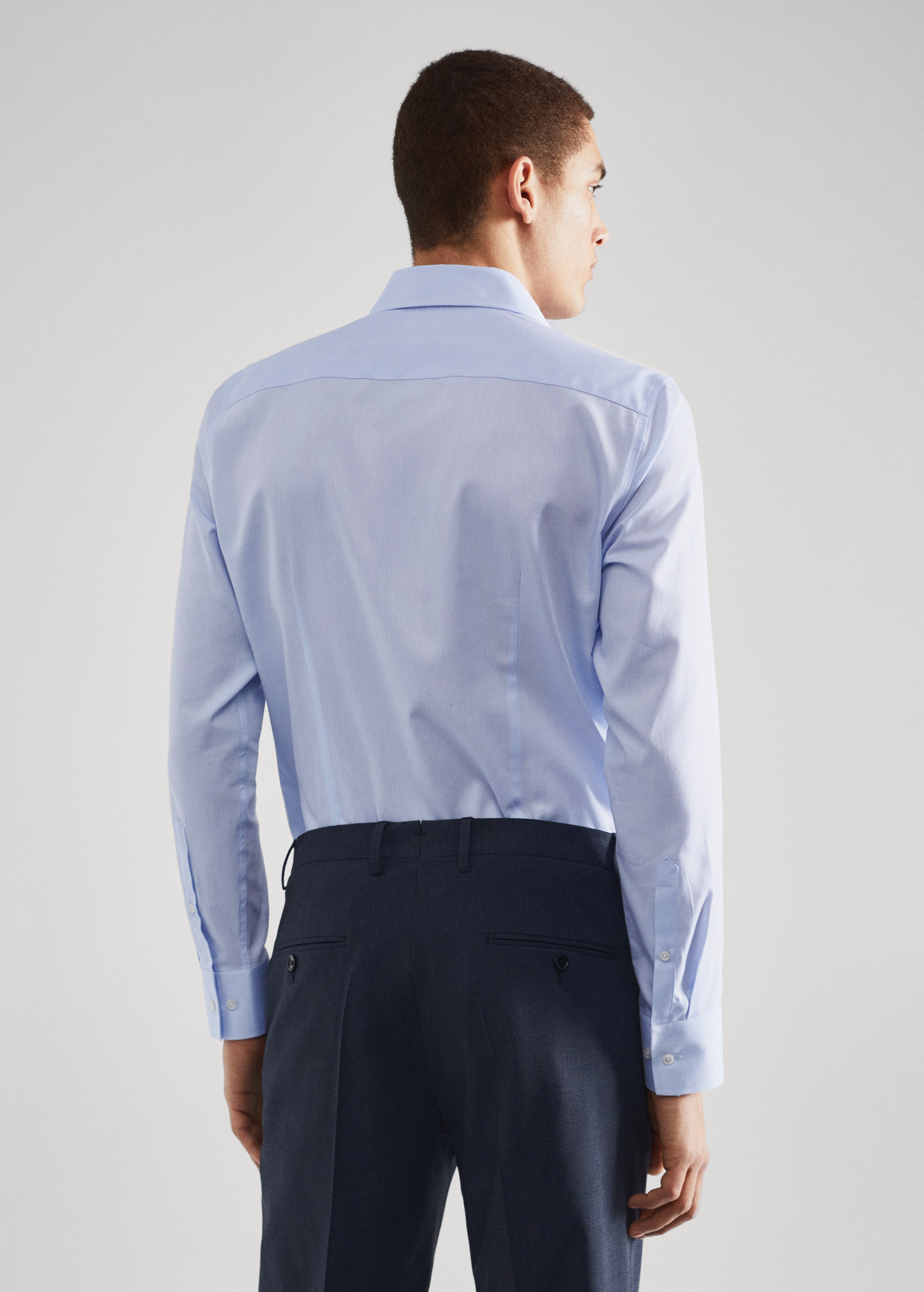Slim fit cotton suit shirt - Reverse of the article