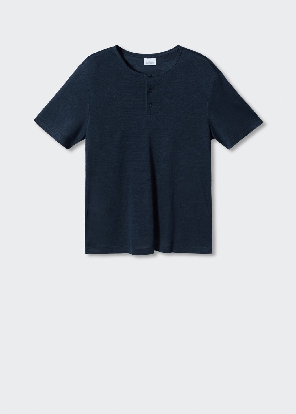 Henley-shirt van 100% linnen - Artikel zonder model