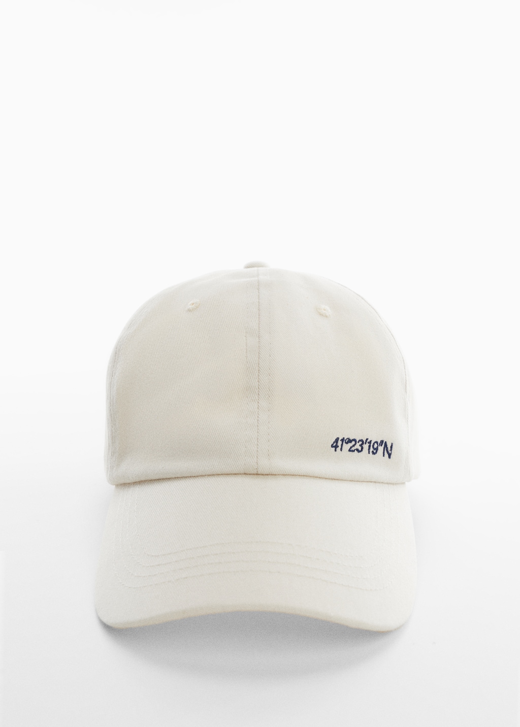 Embroidered cotton cap - Medium plane